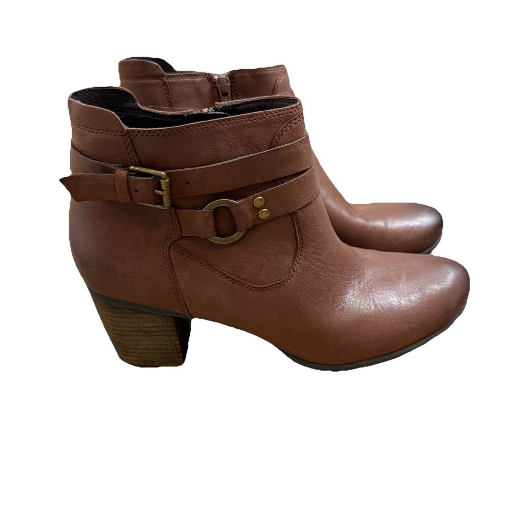 Josef Siebel Comfort Ankle Boots Brown Britney Leather Bootie Womens EU 42